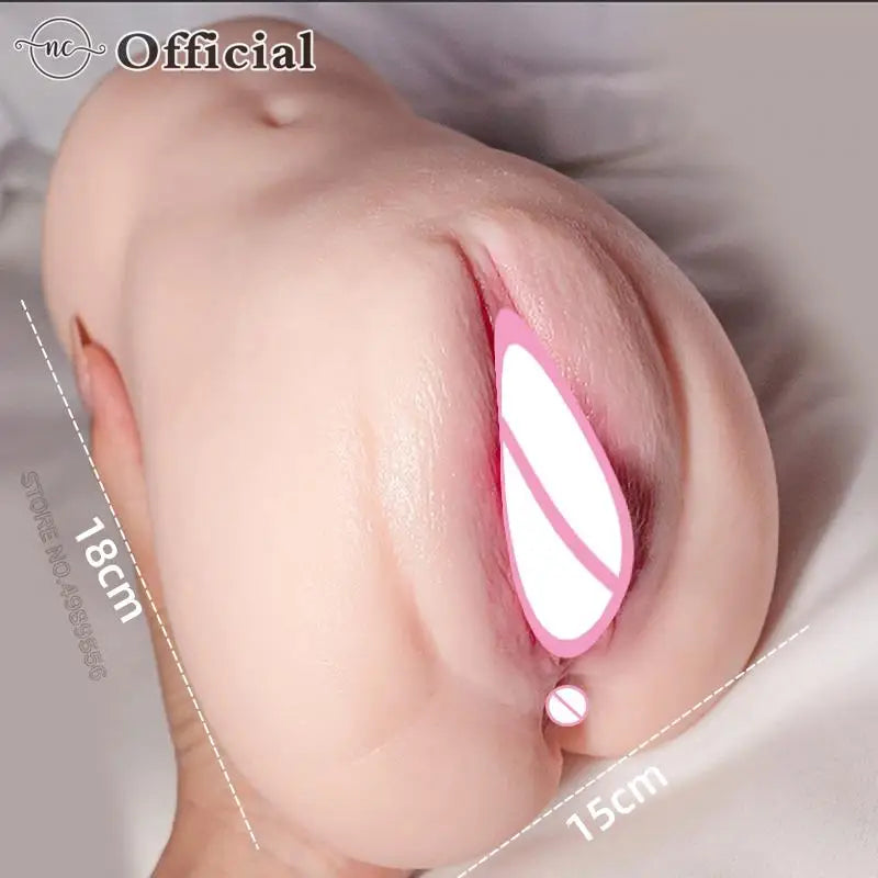 UltraReal™ - Deze realistische vagina voor mannen biedt een authentieke ervaring met een huidachtige textuur en diepgaande zuigfunctie